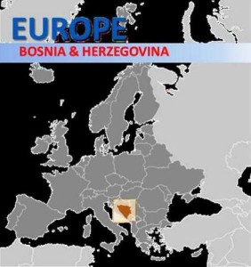 Map Bosnia - Europe