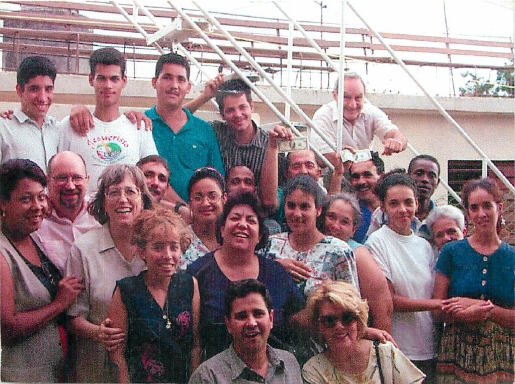 In 2000, Pastor Jorge brought a ministry team to Cuba from our local church. Here, we are gathered with Cuban believers from a roof top church.